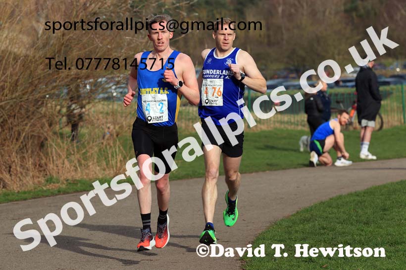 Senior and Veteran Men in the 2024 NECAA Road Relays Champs., Hetton Lyons Country Park, Hetton le Hole, County Durham. Photo: David T. Hewitson/Sports for All Pics